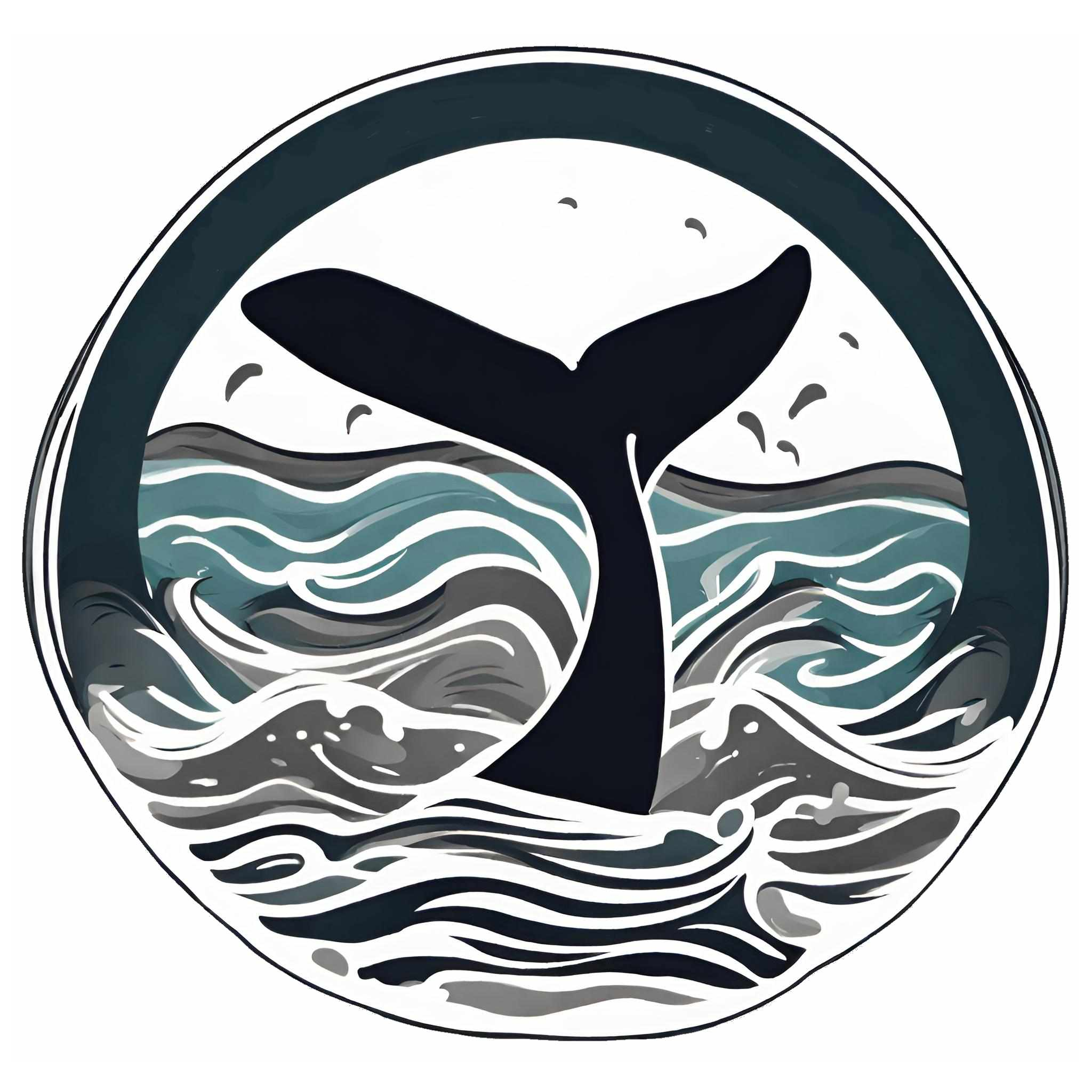 an image of a whale tail logo